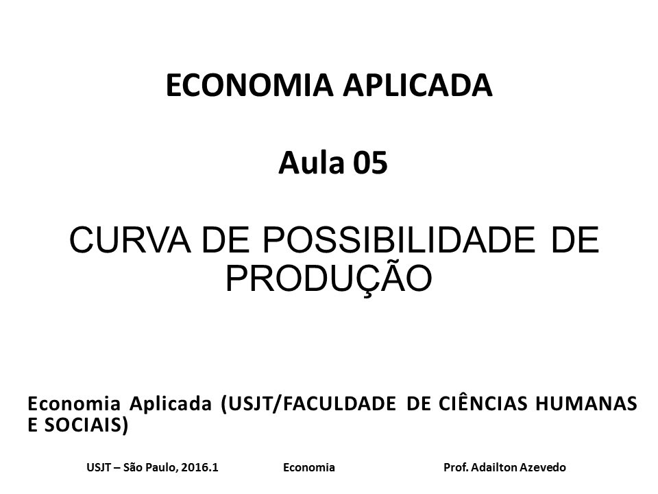 Curva de possibilidade de produção