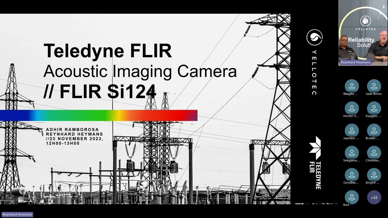 See the sound with the Si124. A Yellotec and Teledye FLIR Webinar.