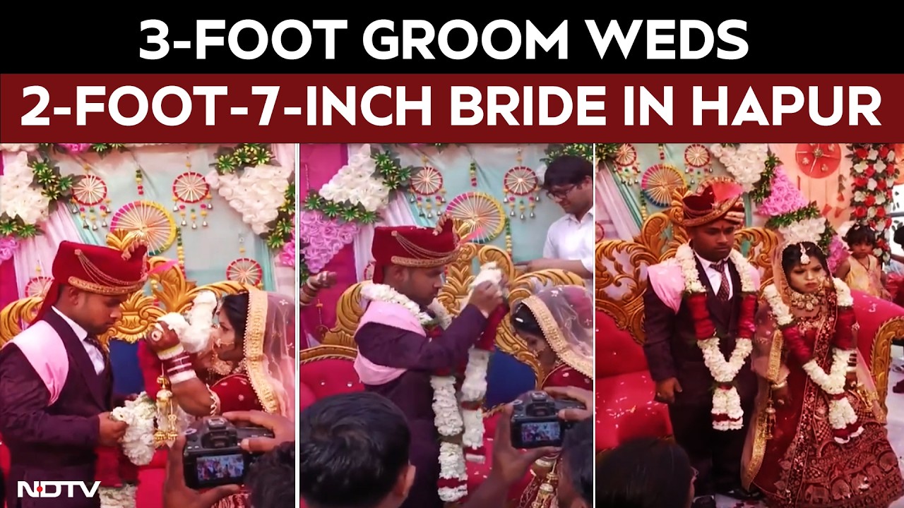 3-Foot Groom Weds 2-Foot-7-Inch Bride In Hapur, Wedding Goes Viral