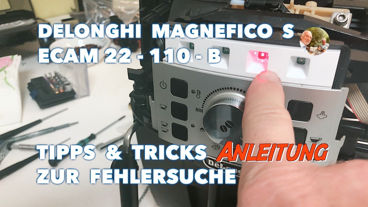 Delonghi Magnifica S ☕ ECAM 22.110.B 🔥 Reparatur-Trick ohne Komplett-Zerlegung! Leckage finden 💦🛠️