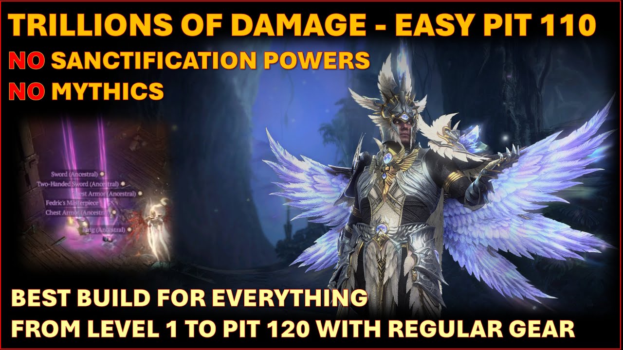 Best Build For Everything, No Mythic, No Sanctification Powers, High Pits - Diablo 4 Season 11