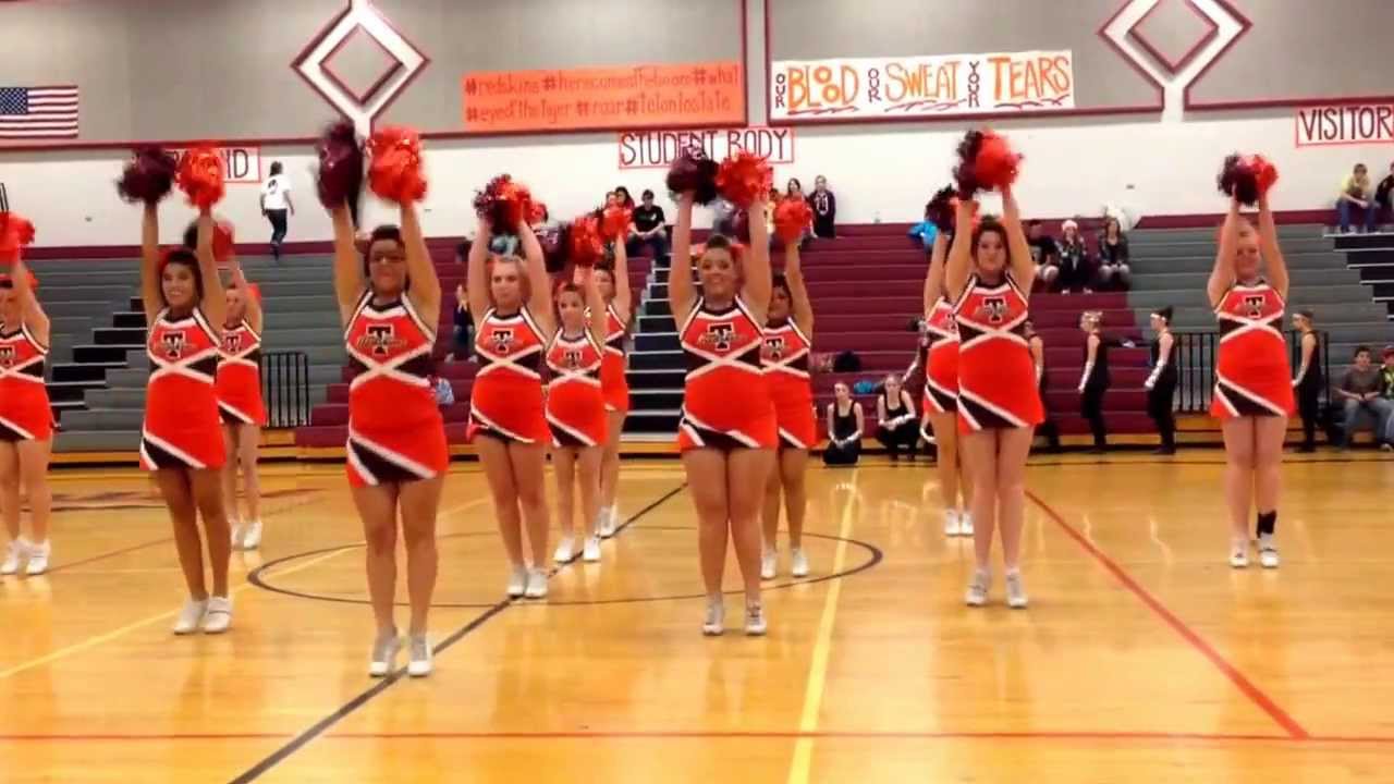 Pom routine- Teton high school cheer team