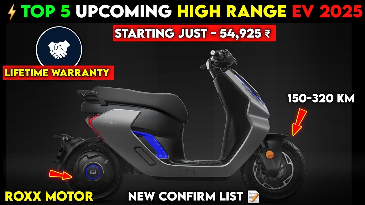 ⚡Top 5 Upcoming Electric Scooter 2025 | High Range EV | Best Electric scooter 2025 | Ev Auto gyan