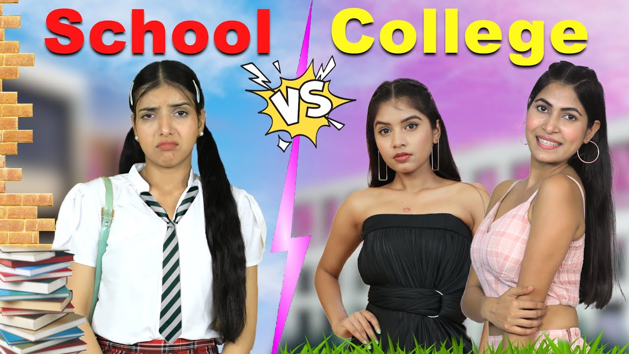 First Day of School vs College | Student Life | Anaysa