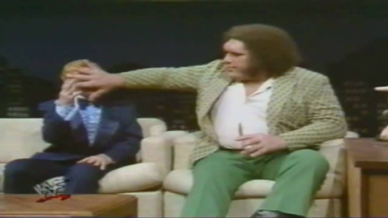 André The Giant's big appetite for food and thirst for alcohol.