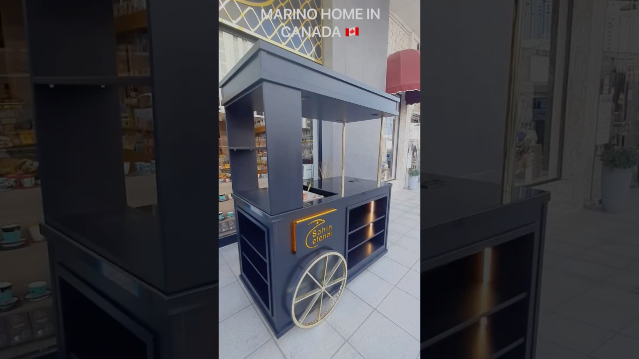 Turkish coffee display cart made by us 