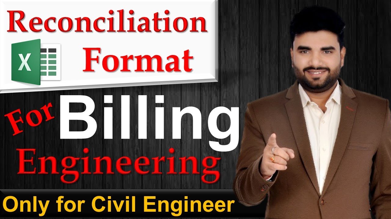 Construction Material Reconciliation Format in Excel #Civilguruji