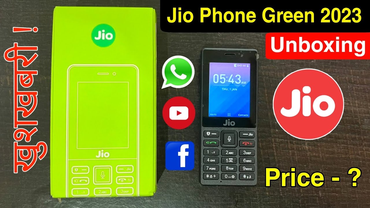 Jio Phone Green 2023 Unboxing | Price & Feature | 4G Feature Phone | Full Specifications
