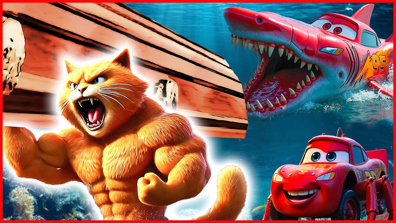 Lightning McQueen Shark Monster | Coffin Dance Song (COVER)