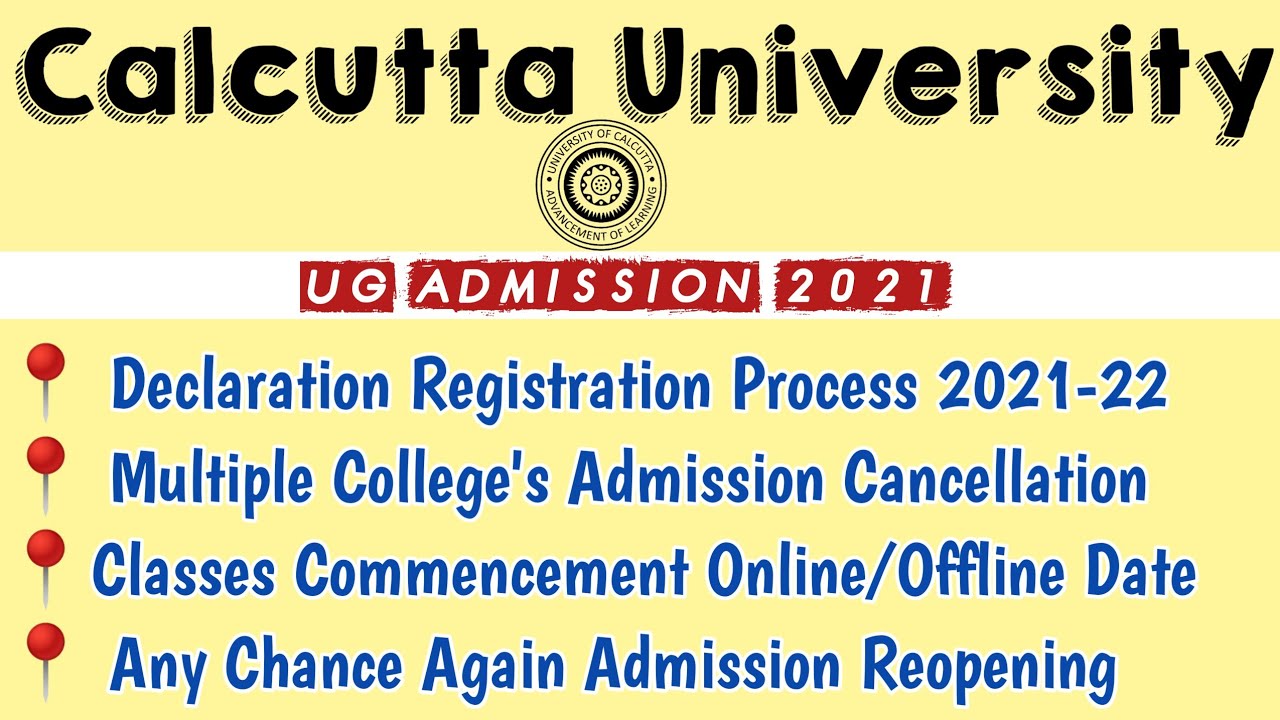Calcutta University UG Admission 2021 Registration Process || Multiple Colleges Cancel | Must Watch💯