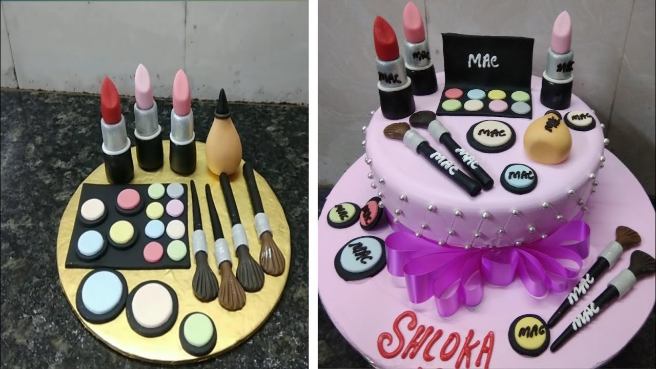 Makeup Cake Design |Makeup Cake Recipe |Makeup Birthday Cake |Makeup Cake kaishe Banaye