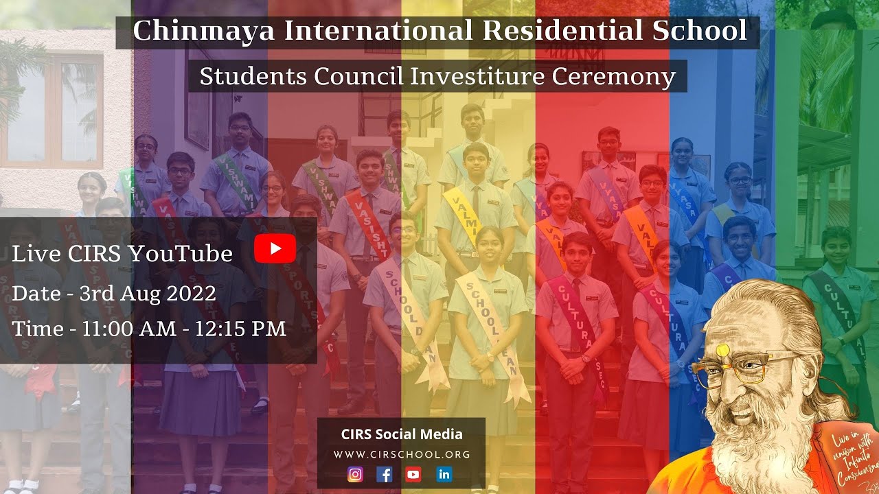 CIRS Investiture 2022 - 2023 #Studentscouncil #Leadership #chinmayavidyalaya