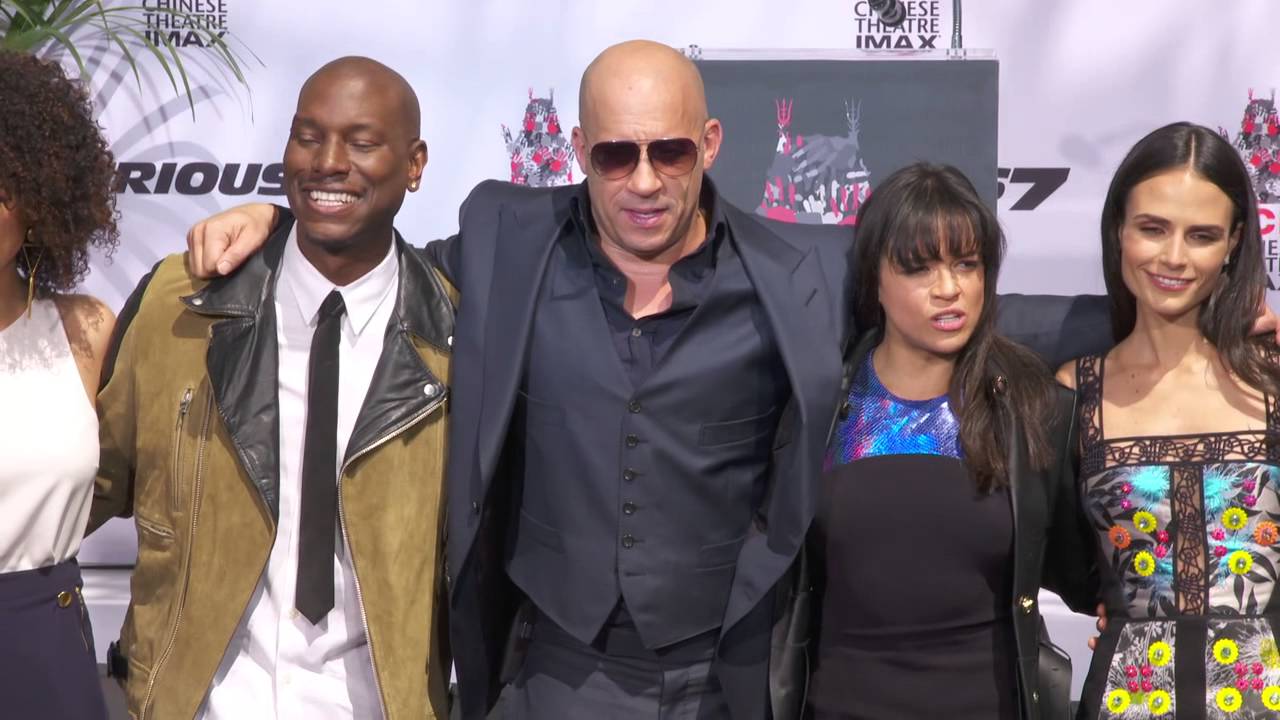 Vin Diesel at his Hand & Foot Ceremony with Fast & Furious Cast Members | ScreenSlam