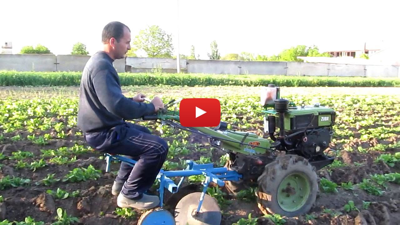 Окучивание картофеля мотоблоком / Hilling potatoes tillers