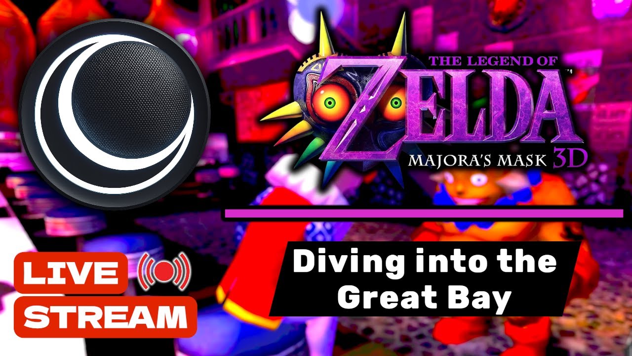 Majora’s Mask 3D — Collecting Every Mask | Diving Into the Great Bay (LIVE STREAM)