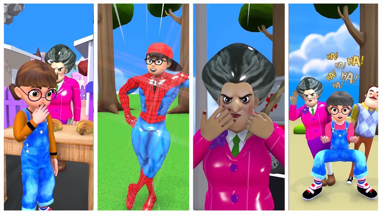 Scary Teacher 3D vs Squid Game Draw Shin Sonic and Squid Game Doll Nice Or Error 5 Times Challenge