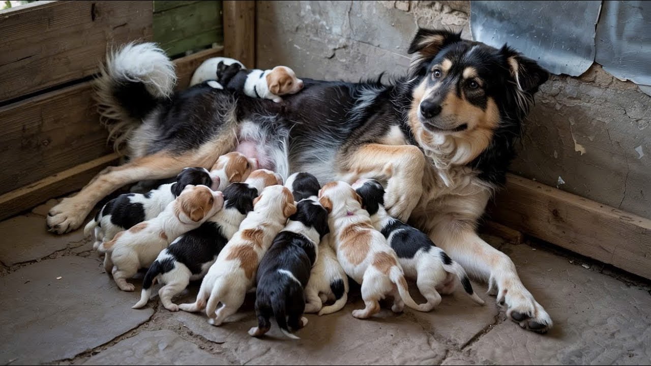 Almost a World Record! Mom Dog Cares for 18 Adorable Puppies