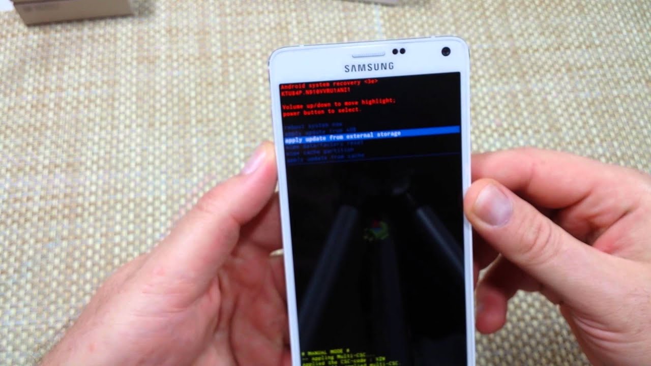 Samsung Galaxy Note 4 How To Hard Reset thru Android Recovery Alternate Data Reset
