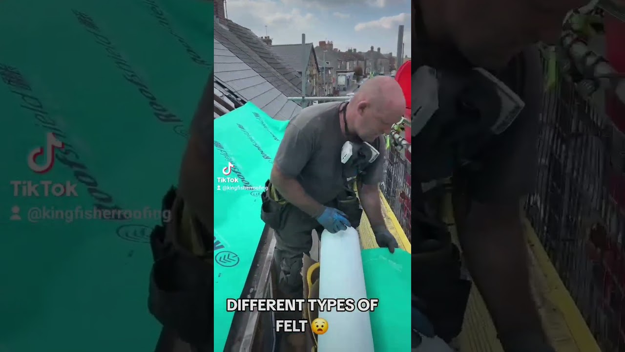 Cheap Roofing felt #roofing #construction #diy #tips #satisfying #@kingfisherroofingbarnsley #roof