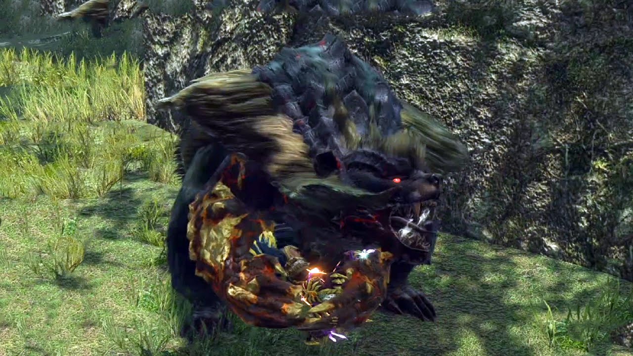 Monster Hunter Rise - Apex Arzuros Boss Fight