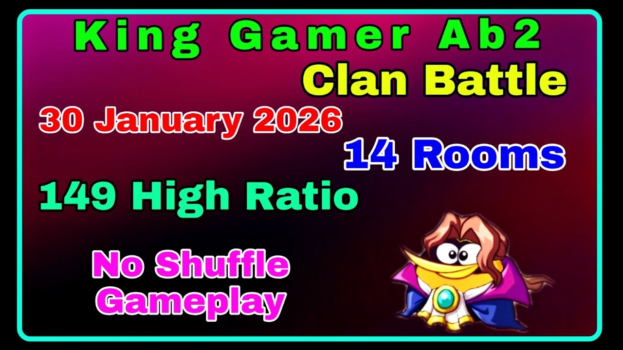 Angry birds 2 clan battle today (14 Rooms) (149 High Ratio) (30 January 2026) (No Shuffle Gameplay)