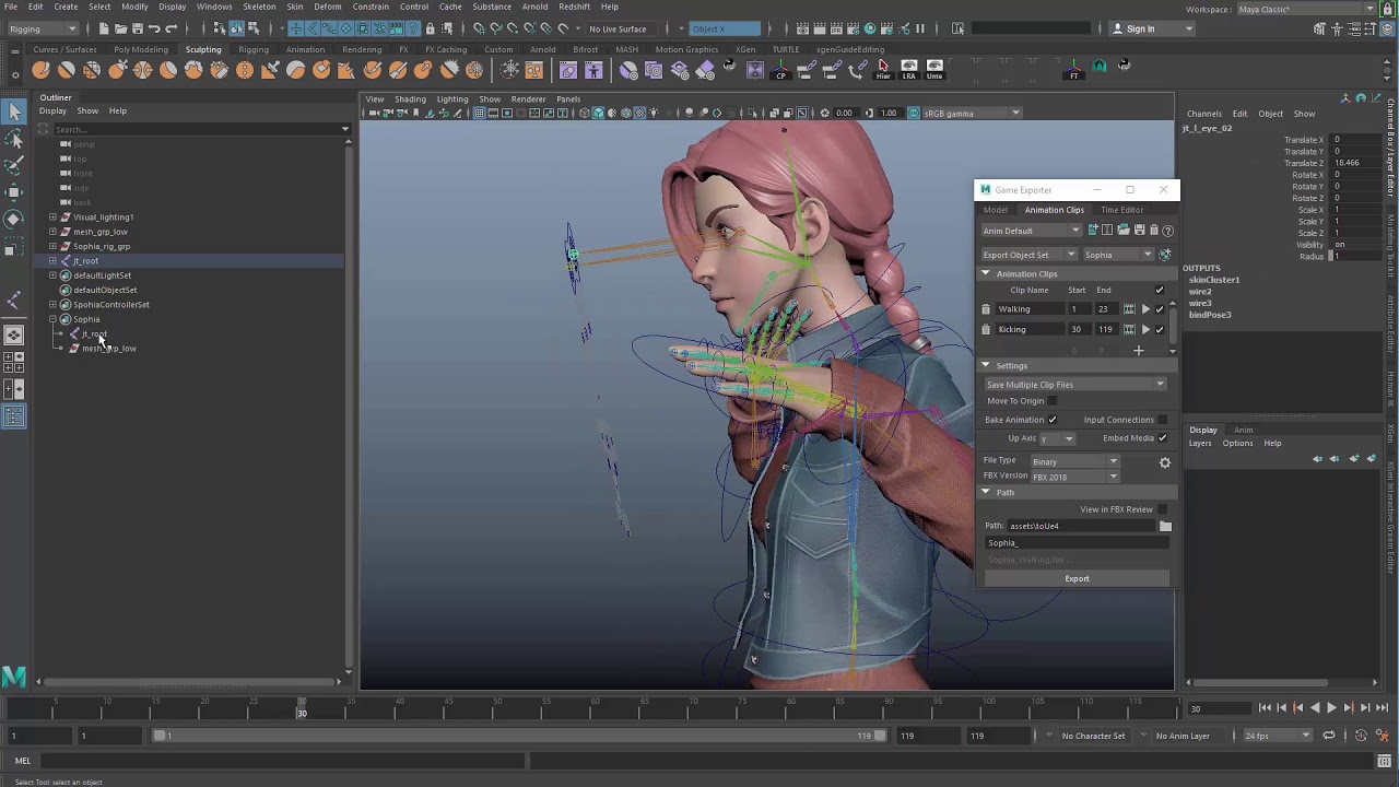 Rigging To Game Engine