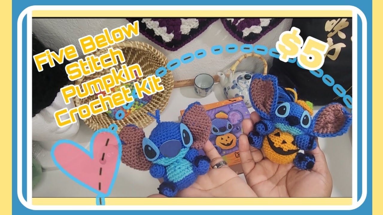 Five Below Stitch Pumpkin Crochet Kit 