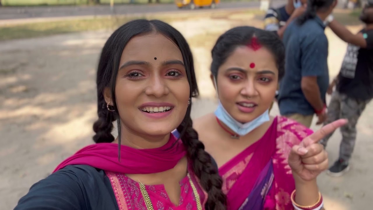 #Trishul #trishulserialshooting !! Durgatarakali kolktar rasaty ki korche?? Dekhun Dekhun 😍🥰🥰