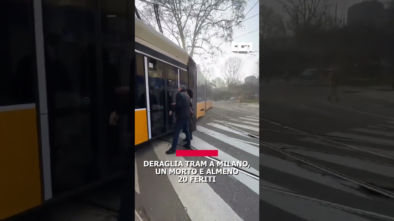 Deraglia tram a Milano: un morto e almeno 20 feriti