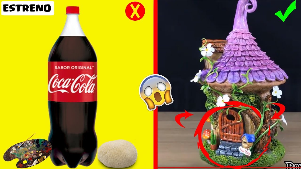 LA MEJOR BOTELLA DE COCA COLA - SE CONVIERTE EN CASA DE HADAS  😱