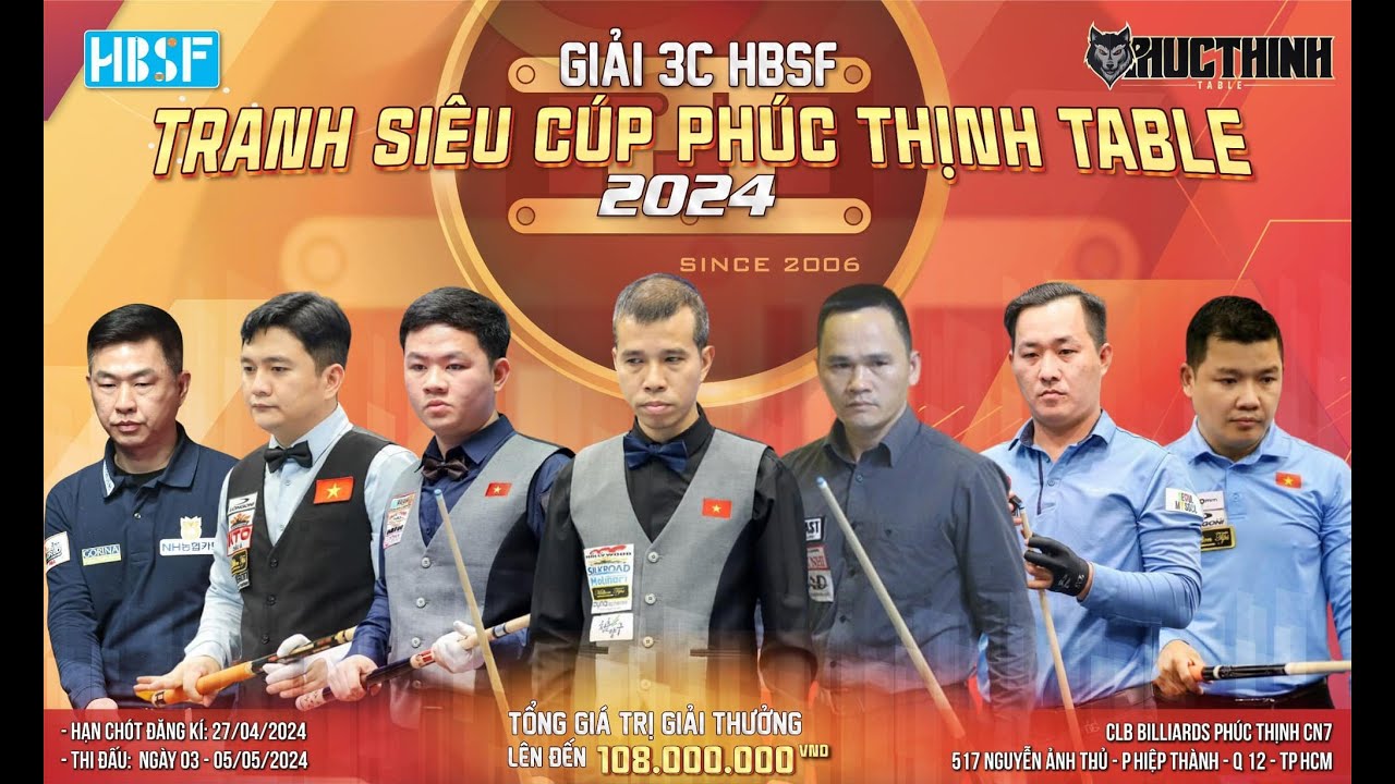 Trần Quyết Chiến VS Nguyễn Ngọc Sơn - CK | GIẢI BILLIARDS 3C SIÊU CÚP PHÚC THỊNH TABLE NĂM 2024