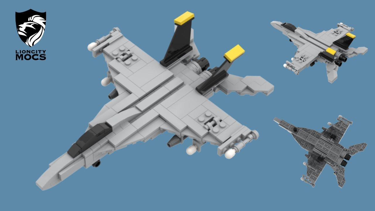 F-18 Hornet Lego Tutorial(1:90)