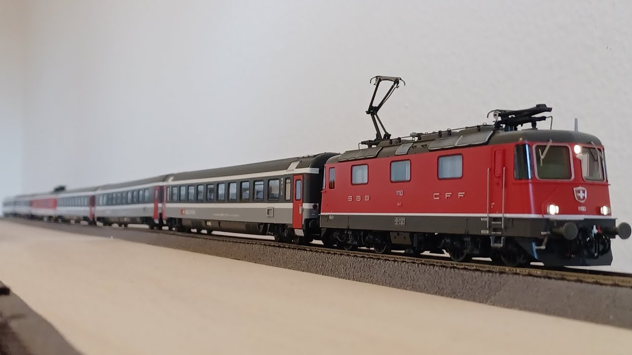 SBB Eurocities im Laufe der Zeit (1:87 H0 Modelleisenbahn)