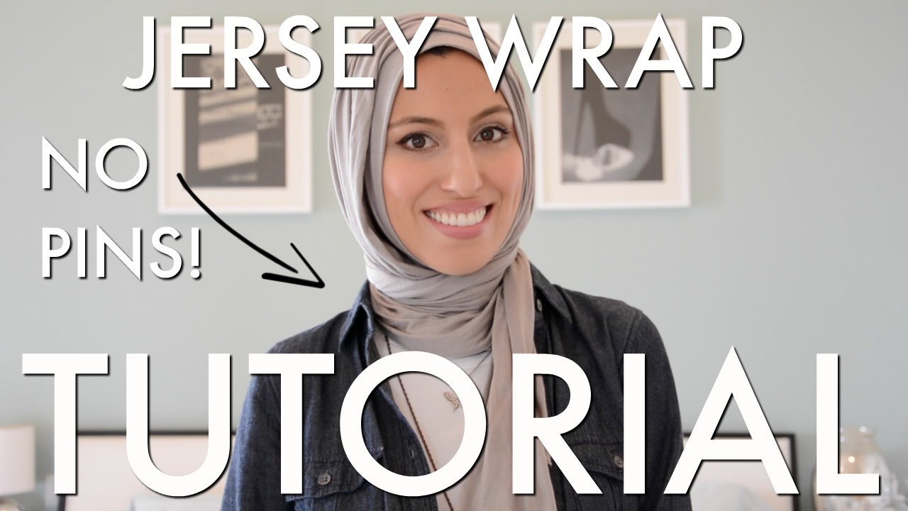 NO PINS Jersey Wrap Hijab Tutorial - 2 Ways - Fast & Easy