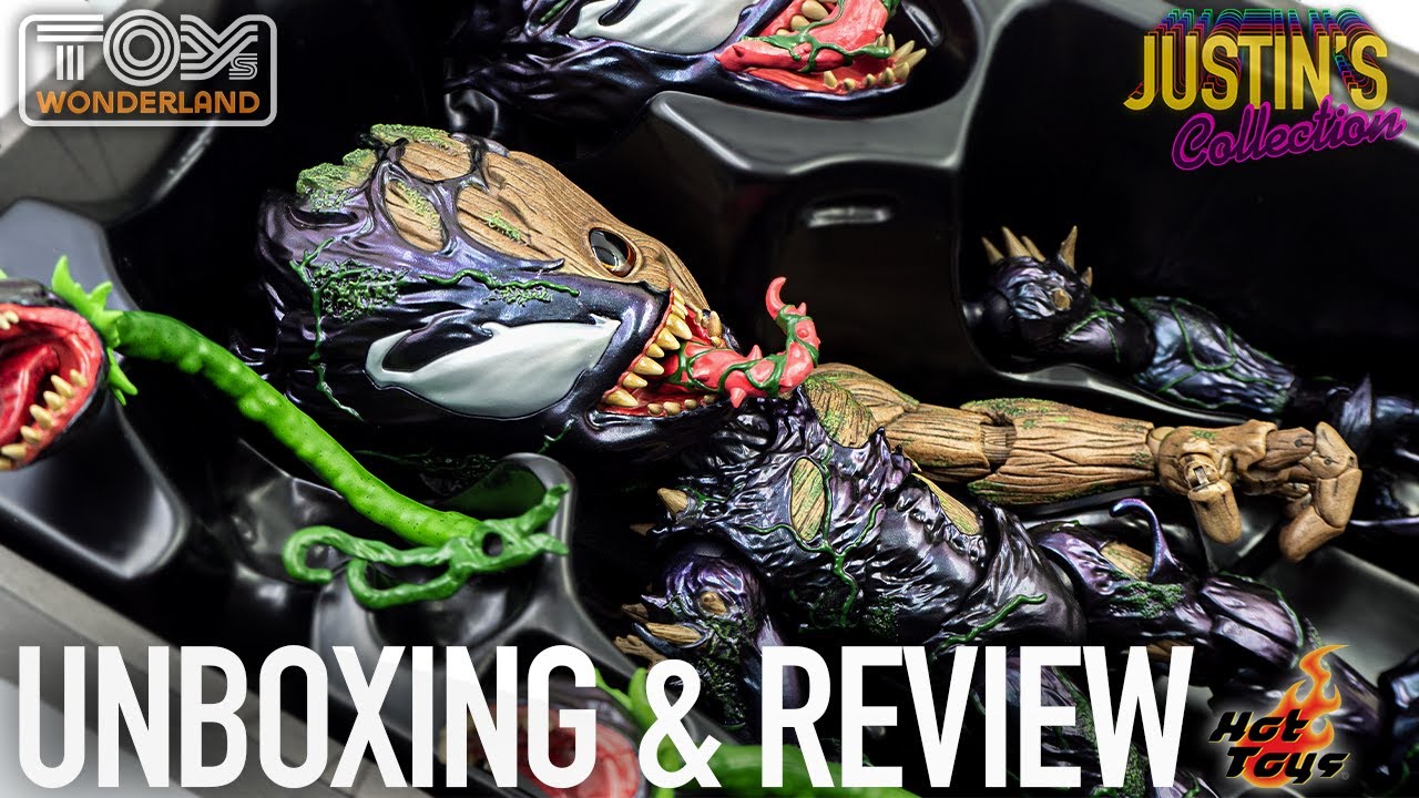 Hot Toys Venomized Groot Spider-Man Maximum Venom Unboxing & Review