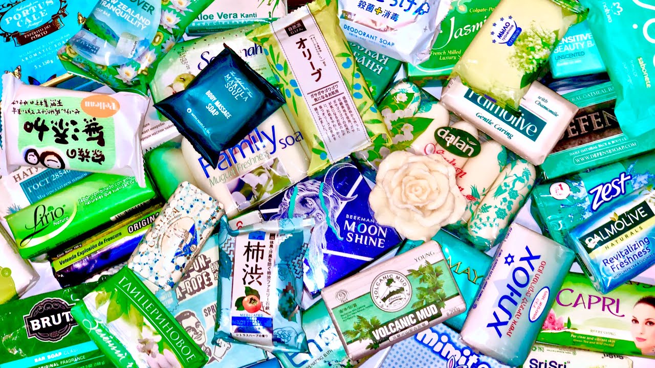 Wintergreen Soap Haul 💚 Unwrapping Unboxing Opening International Soaps सर्दी हरी 윈터 그린 ウィンターグリーン