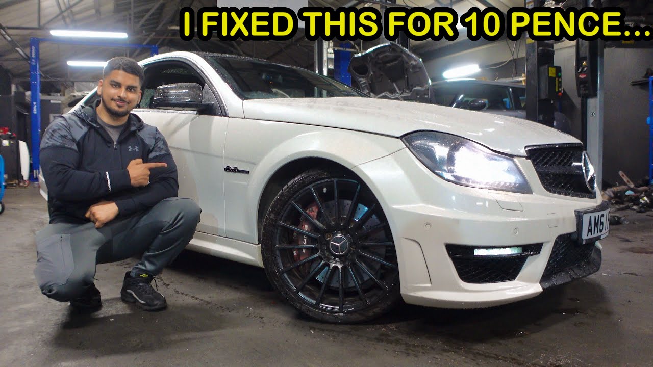 I BOUGHT A SAVAGE MERCEDES C63 AMG AND FIXED IT FOR ONLY 10 PENCE !!!