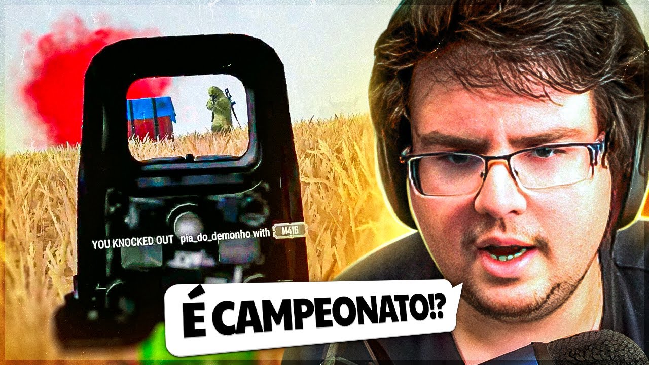 ESSE FINAL FOI ESTILO CAMPEONATO NO PUBG!! INSANO!!