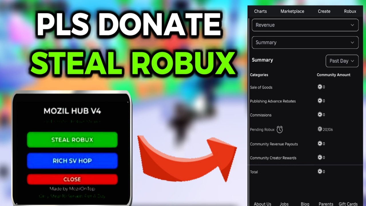 PLS DONATE SCRIPT - AUTO STEAL, AUTO DONATE ROBUX 2026 #roblox #script #plsdonate