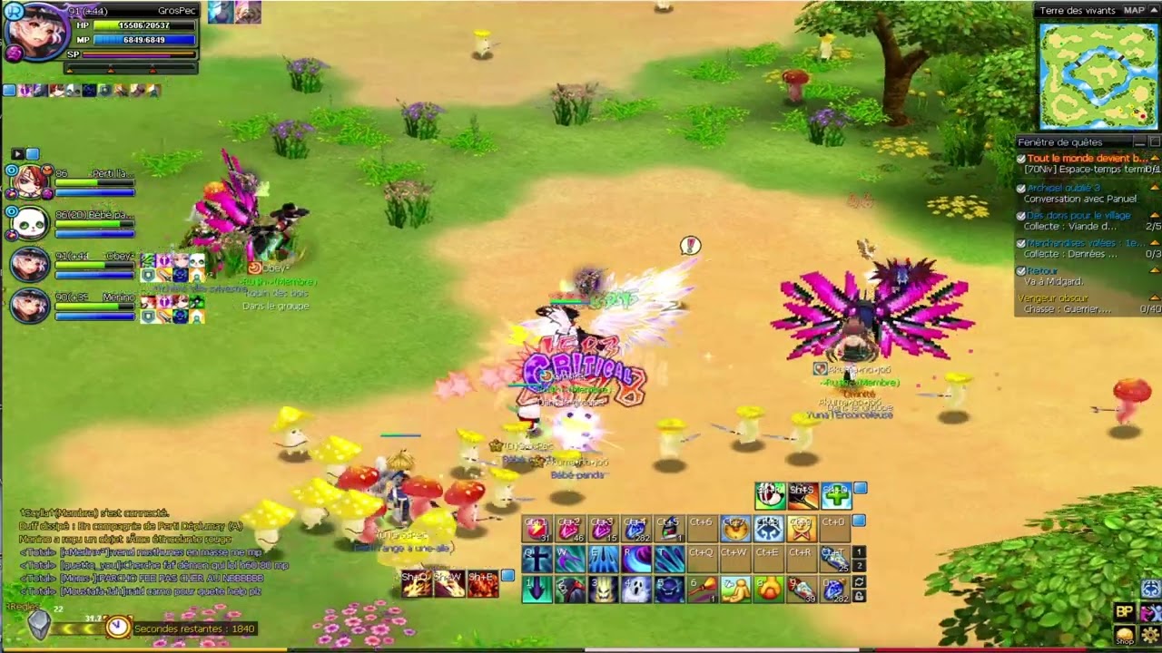 NOSTALE - RUSH H +30 à +45 - 2LVL / HEURE