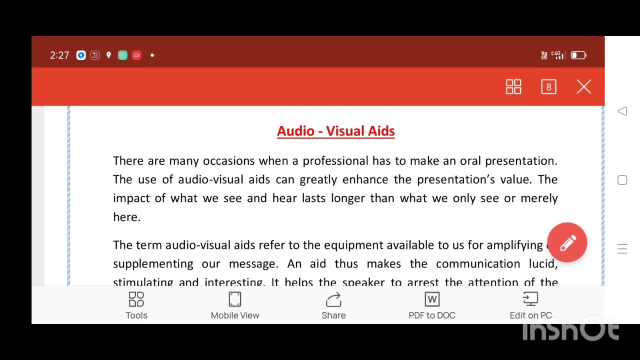 #B.Com # 3rd sem KUD # 2022-23#Basic,Generic English #Organisation speech #Aidio-Visual-Aids#Letters