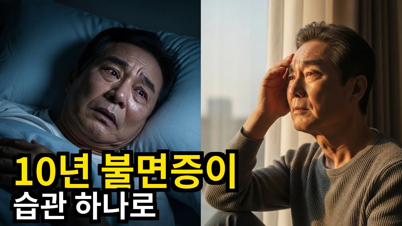 10년 불면증이 습관 하나로