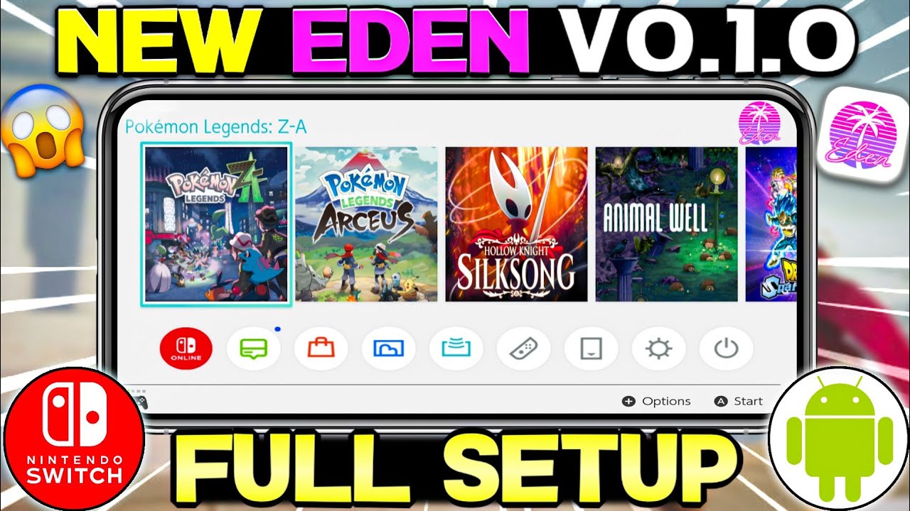 🔥 New Eden Emulator Android V0.1 Update - Full Setup And Best Settings | Best Switch Emulator