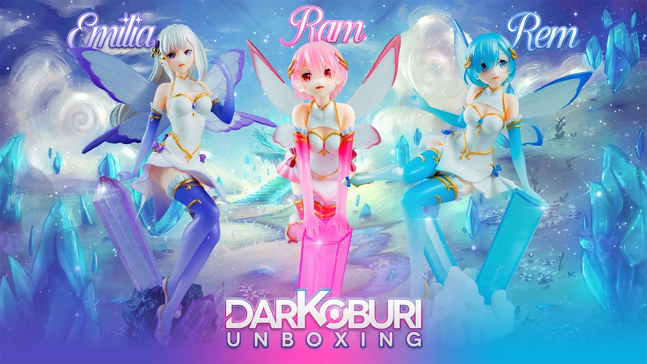 Re-Zero; Jewel Princess Rem, Ram & Emilia x elCOCO - Darkoburi Unboxing