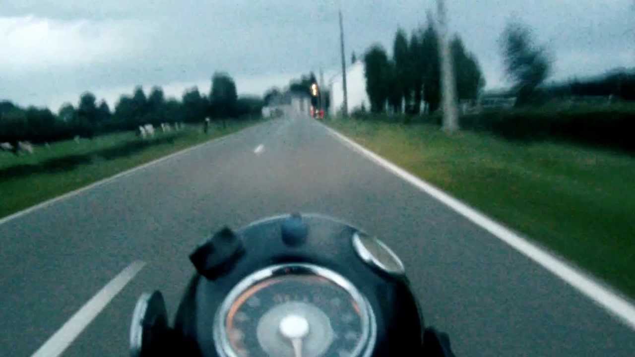 AJS 650 CSR 1963 evening run filmed with Gopro HD