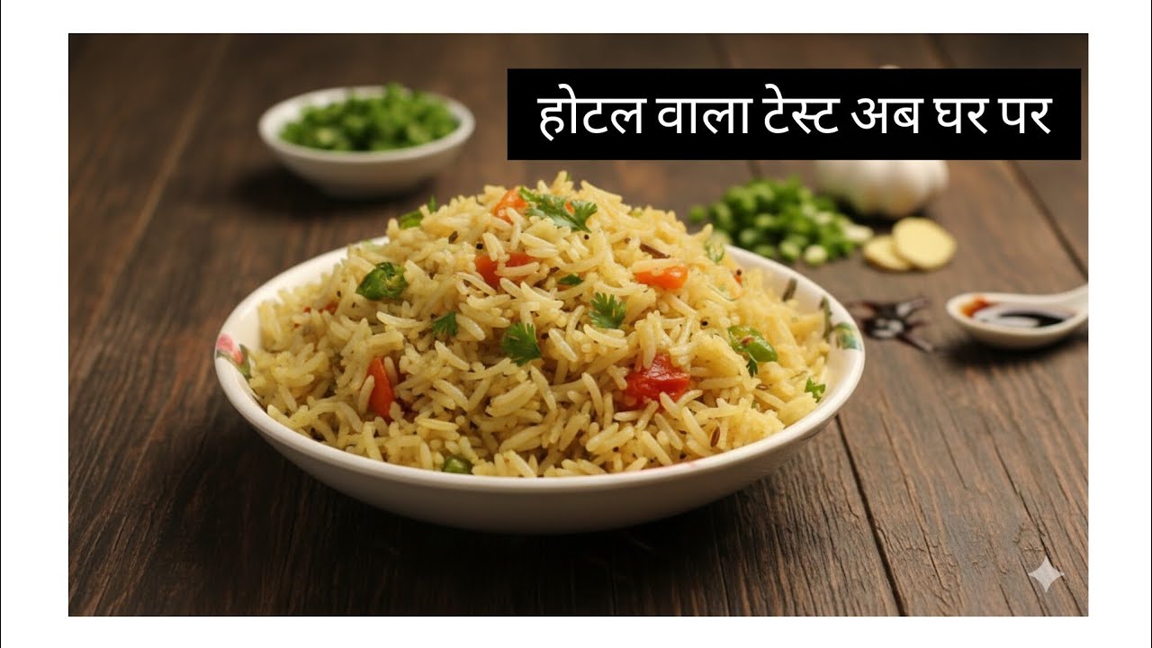 जब कुछ ना सूझे ,तो बना यह टेस्टी फ्राइड राइस।Fried rice.