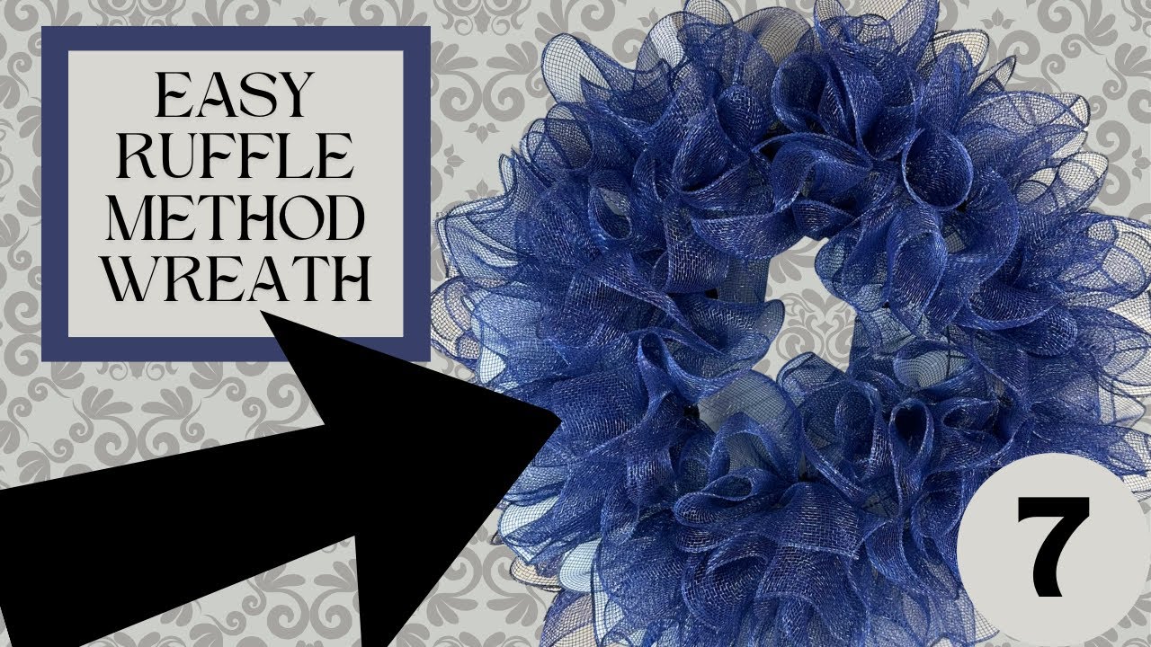 HOW TO MAKE A DECO MESH WREATH USING THE RUFFLE METHOD - WREATHS 101 SERIES FOR BEGINNERS!