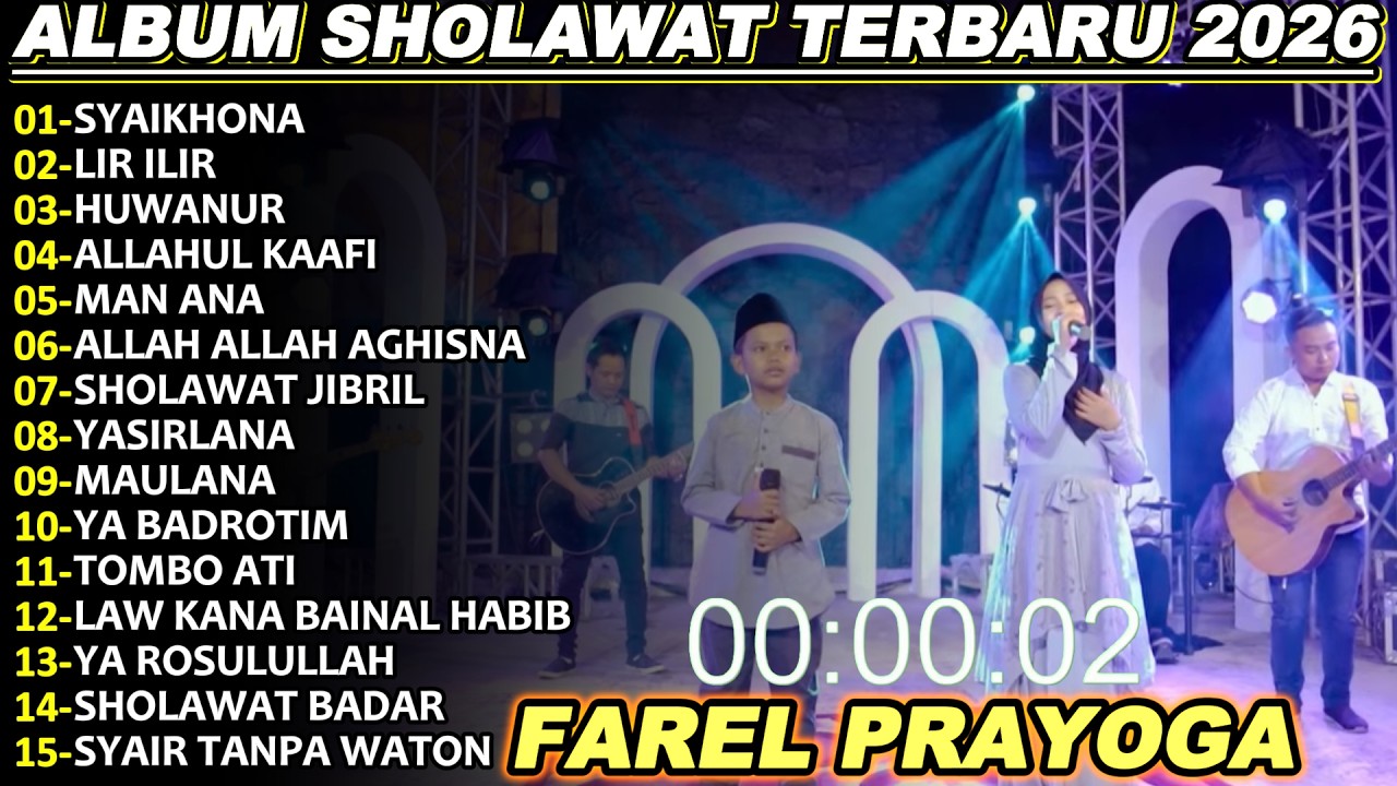 FAREL PRAYOGA SYAKHONA FULL ALBUM TERBARU 2026!!YASMIN SHOLAWAT