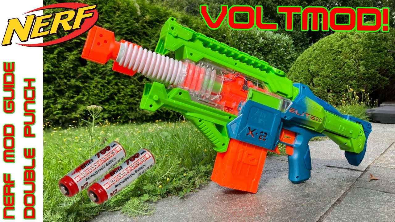 Nerf DoublePunch Mod - Tuning Guide | Basic Voltage mod | Deutsch | OWL Nerf Community