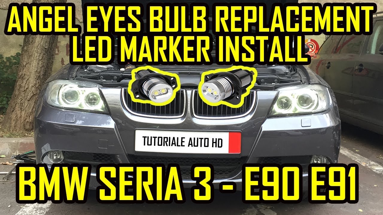 BMW E90 E91 Angel Eyes Bulb Replacement / Led Marker Install
